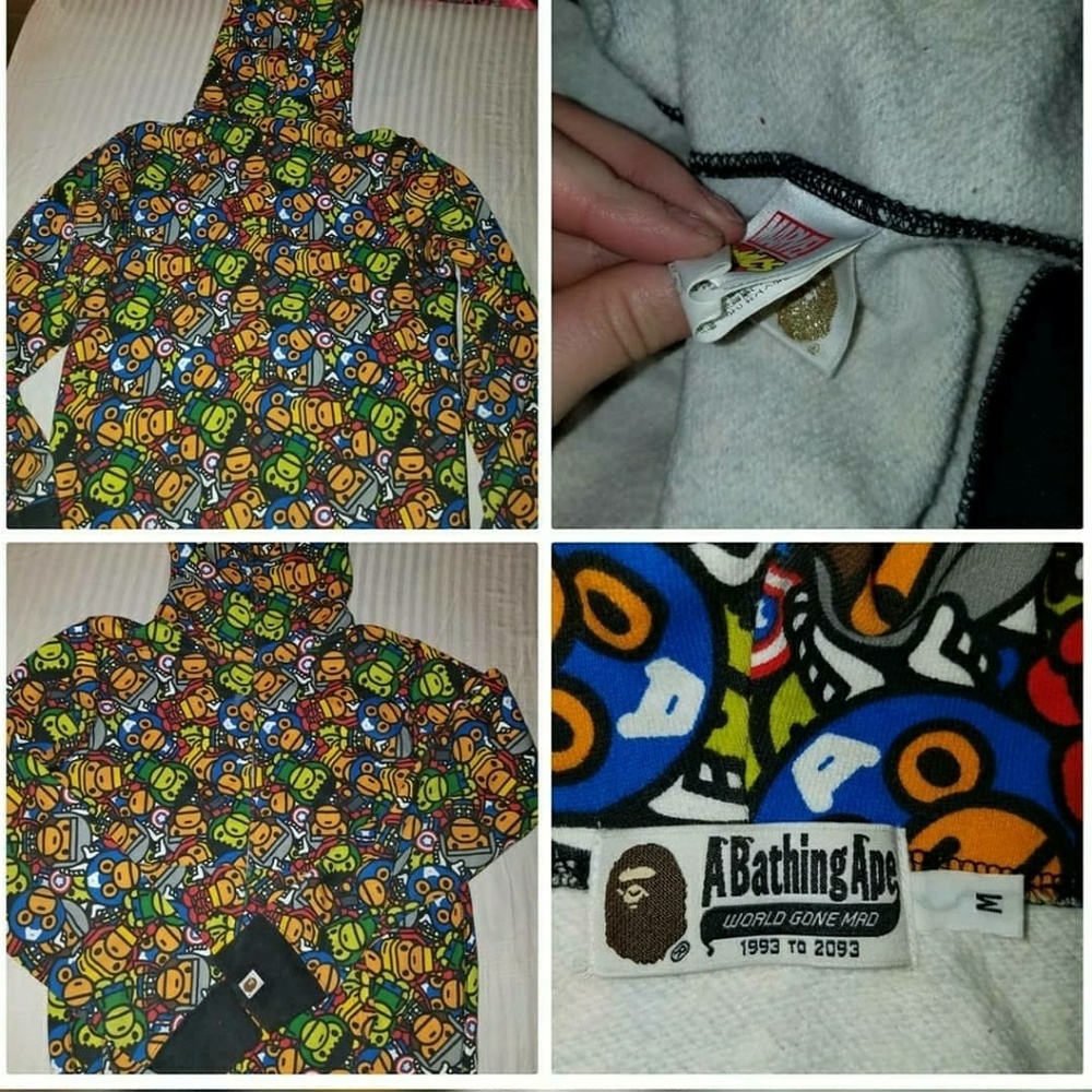 BAPE/MARVEL a bathing ape hoodie